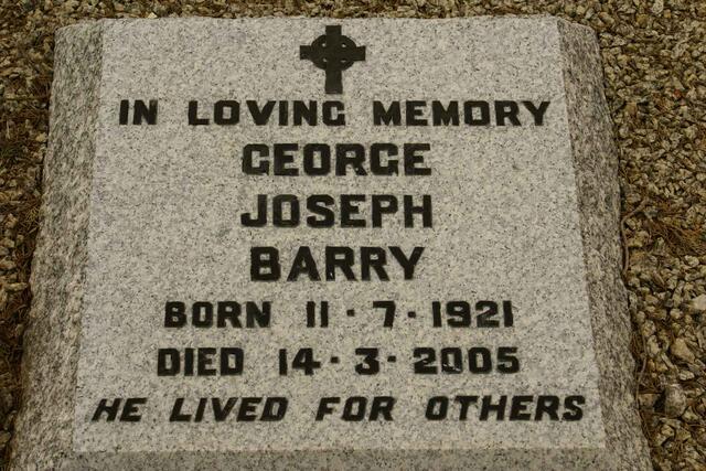 BARRY George Joseph 1921-2005
