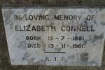 CONNELL Elizabeth 1881-1961