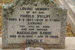 HINDLE Harold 1907-1954 :: HINDLE Magdalene -1960