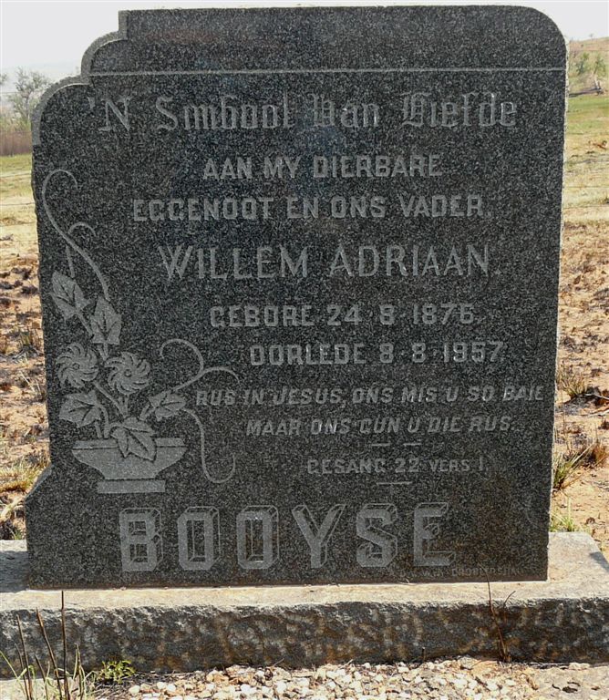 BOOYSE Willem Adriaan 1876-1957