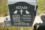 ADAM Gunter Wilhelm Herman 1923-2003 & Johanna Hendrina 1931-
