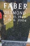 FABER Desmond 1949-2004