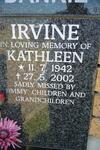 IRVINE Kathleen 1942-2002