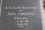 TOIT Cornelius Johannes, du 1901-1980 & Anna Christina 1904-1991