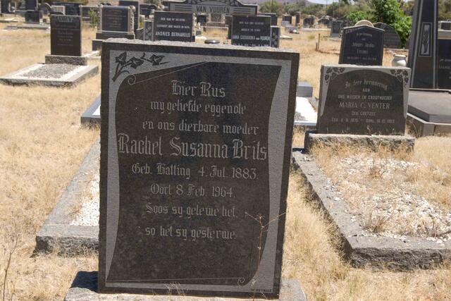 BRITS Rachael Susanna nee HATTING 1883-1964 