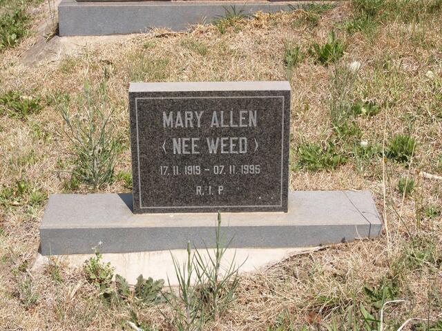 ALLEN Mary nee WEED 1919-1995