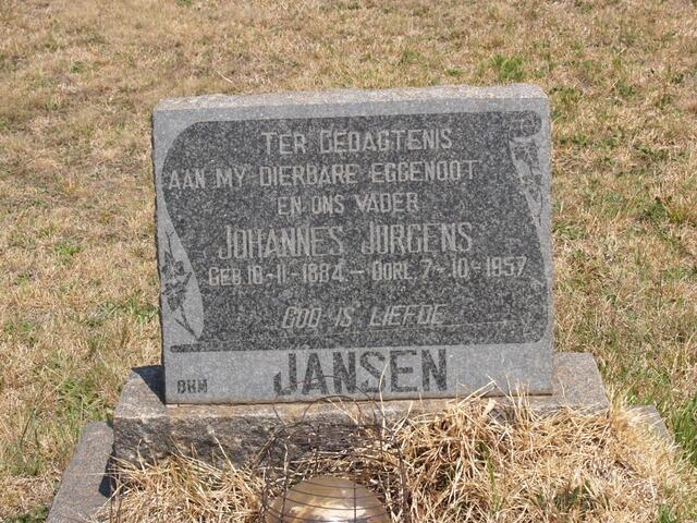 JANSEN Johannes Jurgens 1884-1957