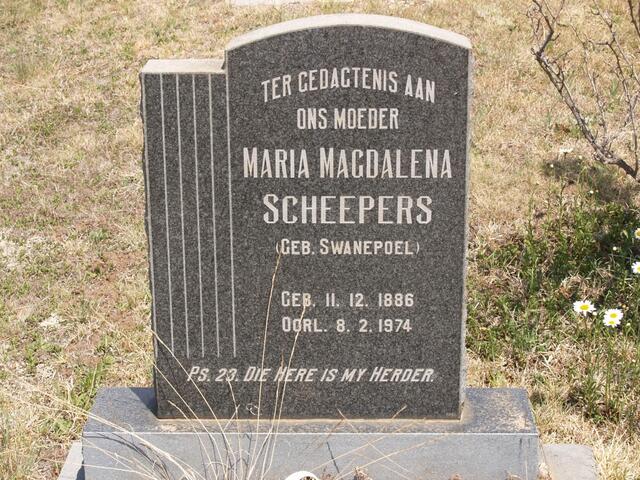 SCHEEPERS Maria Magdalena nee SWANEPOEL 1886-1974