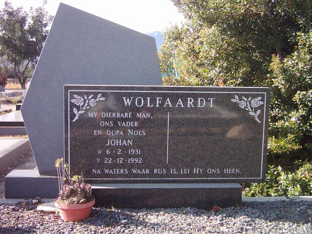 WOLFAARDT Johan 1931-1992