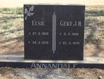ANNANDALE Gert J.H. 1920-1979 & Elsie 1926-1975