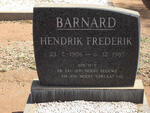 BARNARD Hendrik Frederik 1906-1985