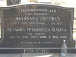 FOUCHE Johannes Jacobus 1907-1977 & Susanna Petronella Susara LOURENS 1909-2002