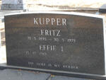 KUPPER Fritz 1895-1979 & Effie I. 1910-1986