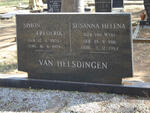 HELSINGDEN Simon Frederik, van  1903-1979 & Susanna Helena VAN WYK 1916-1984