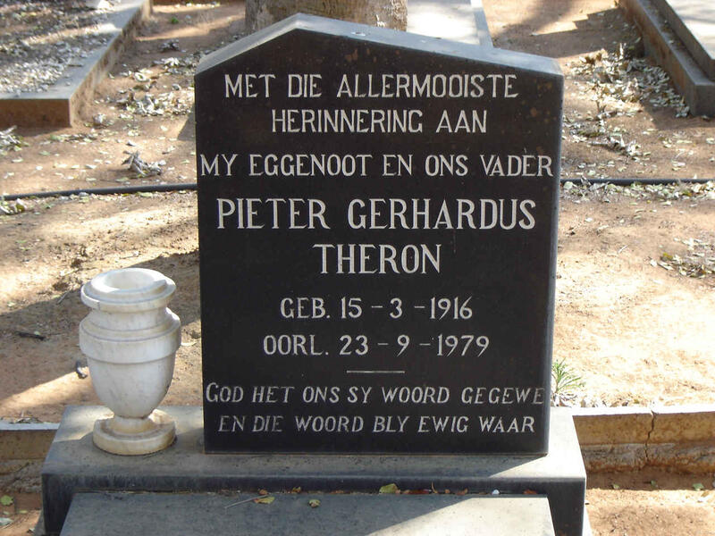 THERON Pieter Gerhardus 1916-1979