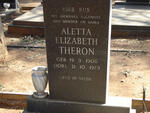 THERON Aletta Elizabeth 1906-1979