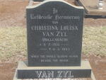ZYL Christina Louisa, van nee HOLLENBACH 1921-1983