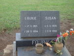 FOURIE Loukie 1921-1994 & Susan 1952-1998