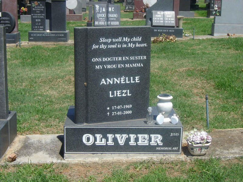 OLIVIER Annélle Liezl 1969-2000