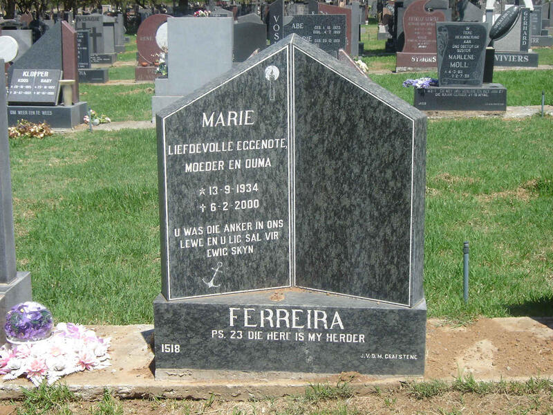 FERREIRA Marie 1934-2000