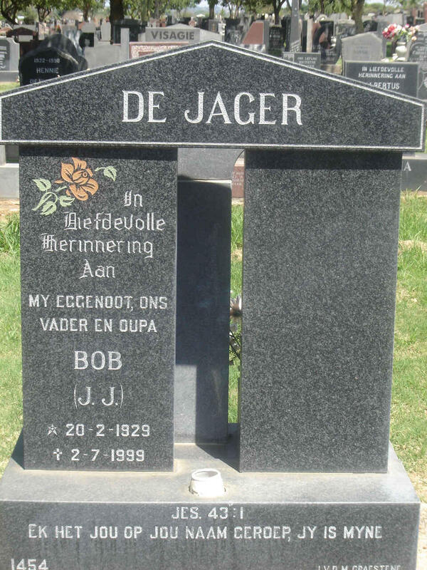 JAGER J.J., de 1929-1999
