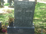 OBERHOLZER Jan 1923-1999 & Bettie 1930-2006