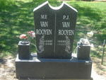 ROOYEN P.J., van 1923-2005 & M.E. 1927-1997