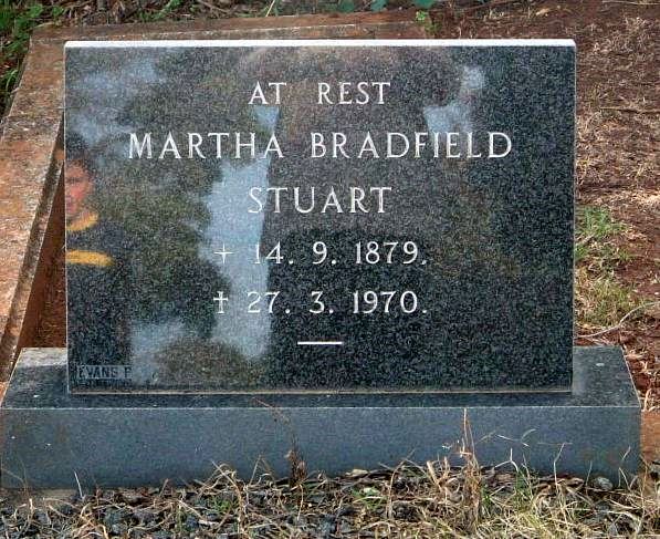 STUART Martha Bradfield 1879-1970