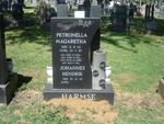 HARMSE Johannes Hendrik 1942- & Petronella Magaretha 1943-1985