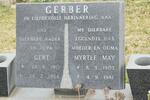GERBER Gert 1913-1984 & Myrtle May 1903-1981