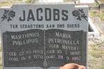 JACOBS Marthinus Phillipus 1883-1979 & Maria Petronella MEYER 1892-1967