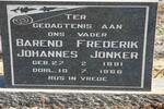 JONKER Barend Frederik Johannes 1891-1968