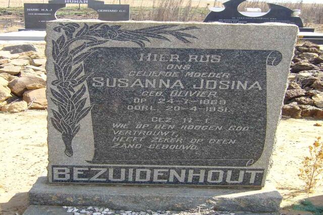 BEZUIDENHOUT Susanna Josina 1869-1951 
