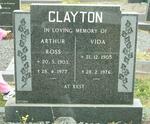 CLAYTON Arthur Ross 1903-1977 & Vida 1905-1976