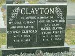 CLAYTON George Clifford 1908-1983 & Hazel Elvina REED 1914-2000