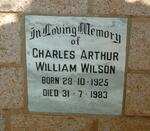 WILSON Charles Arthur William 1925-1983