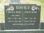 DAVIES Alwyn Quail 1903-1991 & Sheila Mary COWIE 1905-1989