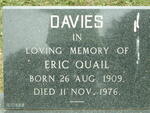 DAVIES Eric Quail 1909-1976
