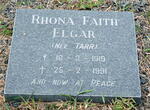 ELGAR Rhona Faith nee TARR 1919-1991