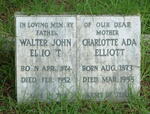 ELLIOTT Walter John 1874-1952 & Charlotte Ada 1873-1955