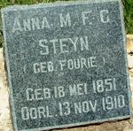 STEYN Anna M.F.C. nee FOURIE 1851-1910