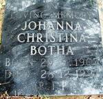 BOTHA Johanna Christina Botha 1907-1997