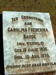 NAUDé Carolina Frederika nee WESSELS 1836-1870