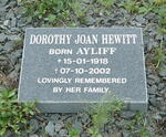 HEWITT Dorothy Joan born AYLIFF 1918-2002