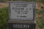 CRONJE Susarah J.C. nee NEL 1879-1961