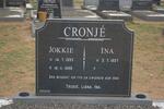 CRONJE Jokkie 1933-1999 & Ina -1937