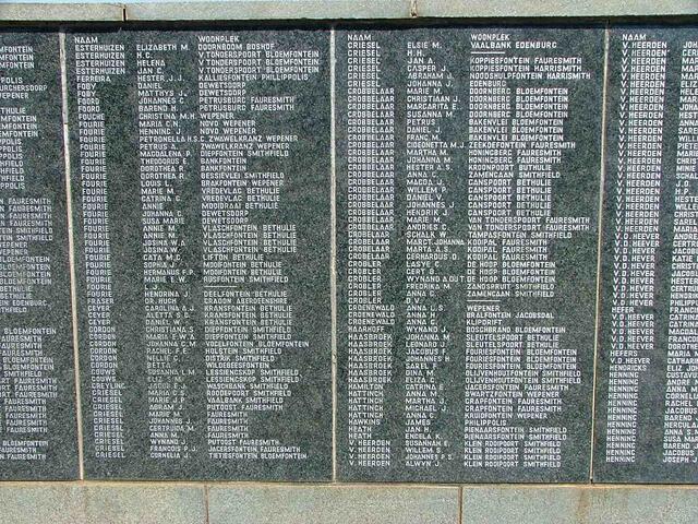 04. Bethulie concentration camp list of names