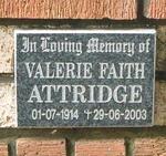 ATTRIDGE Valerie Faith 1914-2003