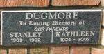 DUGMORE Stanley1909-1992 & Kathleen 1924-2002