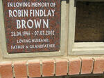 BROWN Robin Findlay 1946-2002